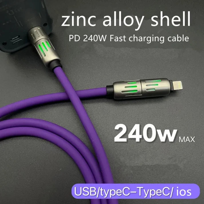 240W 4-in-1 Fast Charging Cable