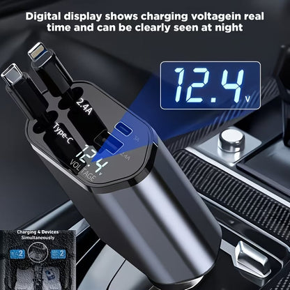 4 in 1 Retractable Charger