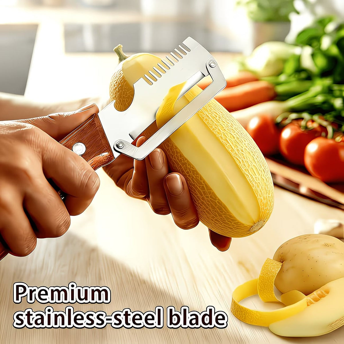 Multifunctional Vegetable Peeler.