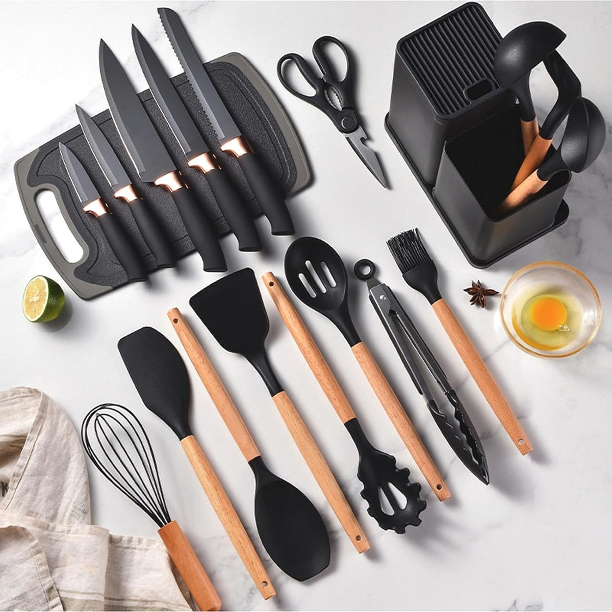 KITCHEN UTENSILS 19 PC