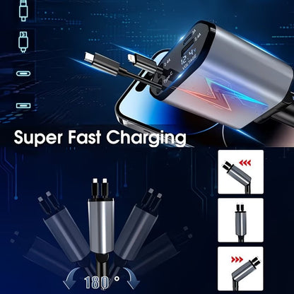 4 in 1 Retractable Charger