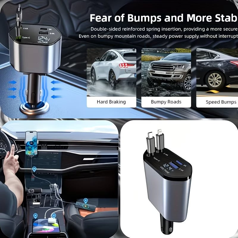 4 in 1 Retractable Charger