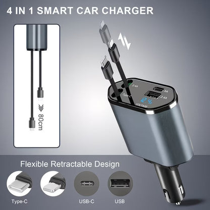 4 in 1 Retractable Charger