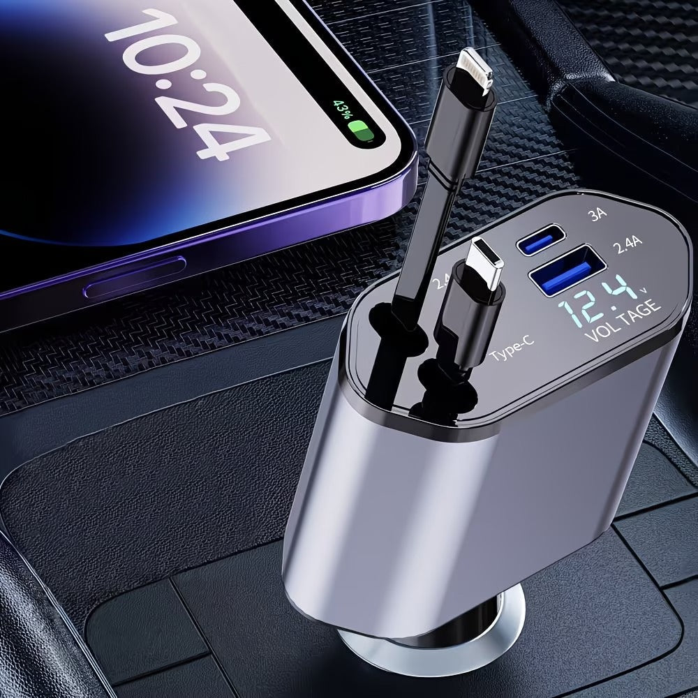 4 in 1 Retractable Charger